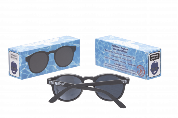 BABIATORS Keyhole sluneční brýle, černé, 0-2 let