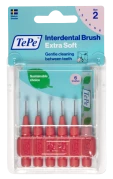 TePe Extra soft mezizubní kartáčky 0,5 mm, světle červené, 6 ks