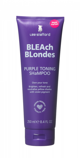 Lee Stafford Bleach Blondes Purple Toning šampon pro dokonale blond vlasy, 250 ml