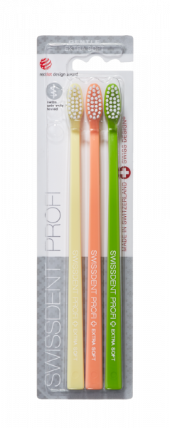 SWISSDENT GENTLE zubní kartáčky Extra Soft (2+1 zdarma), TICINO