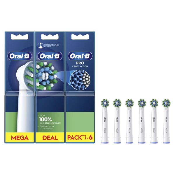 Oral-B Cross Action EB 50- 6 náhradní hlavice, 6 ks
