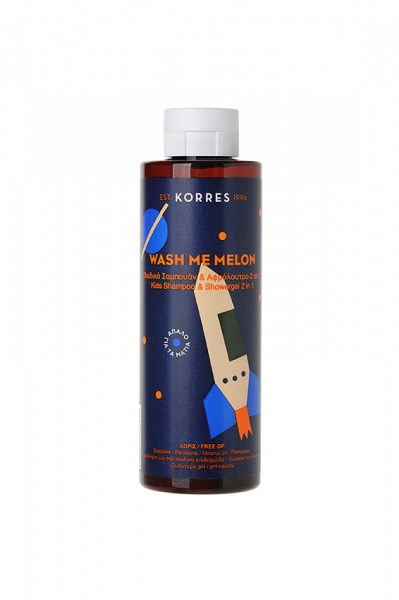 KORRES WASH ME MELON - šampon a sprchový gel 2v1 pro chlapce, 250 ml