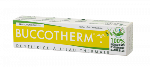 Buccotherm BIO zubní pasta s aloe vera a citrónovo - eukalyptovou příchutí, 75 ml