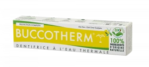 Buccotherm BIO zubní pasta s aloe vera a citrónovo - eukalyptovou příchutí, 75 ml
