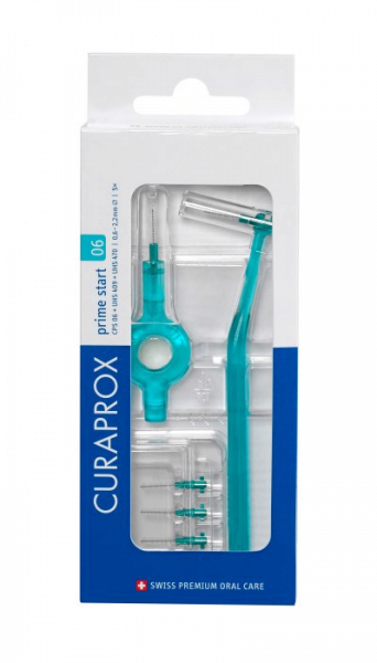 Curaprox CPS 06 prime START mezizubní kartáčky, tyrkysové, 5 ks