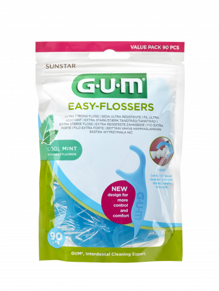 GUM Easy-Flossers Cool Mint, 90 ks