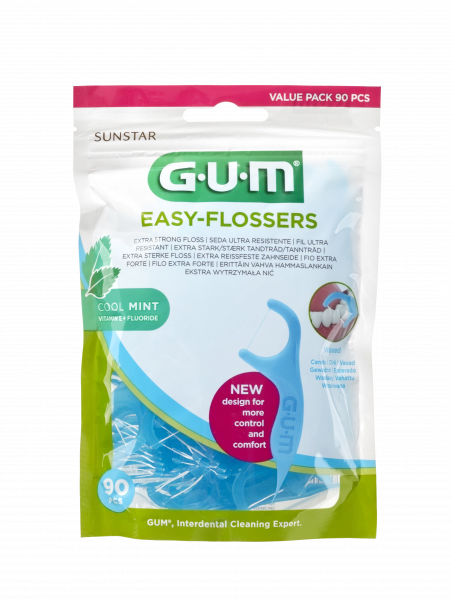 GUM Easy-Flossers Cool Mint, 90 ks
