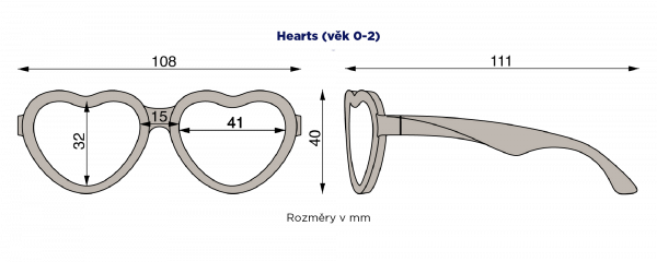 BABIATORS Sweetheart polarizační sluneční brýle, bílé, 0-2 roky
