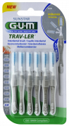 GUM TRAV-LER mezizubní kartáček s chlorhexidinem, cylindrický, ISO 6, 2,0 mm, 6 ks
