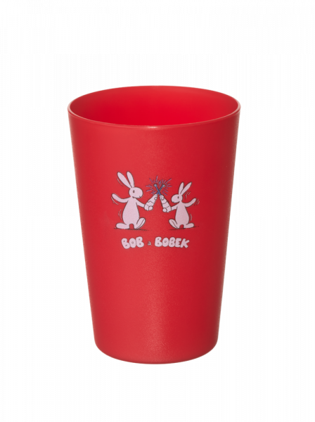 Barevný plastový kelímek s Bob a Bobkem, červený