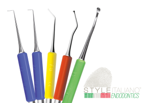 Deppeler Micro Apical Endo set Style Italiano Endodontics, 5 nástrojů v kazetě