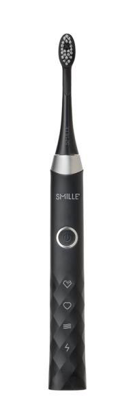SMILLE Sonic Brush - Prémiový sonický kartáček s kónickými vlákny SANGI, černý