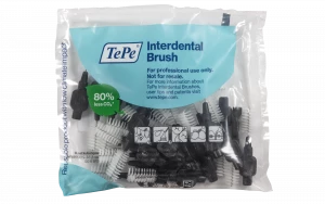 TePe Original mezizubní kartáčky z bioplastu 1,5 mm, černé, 25 ks