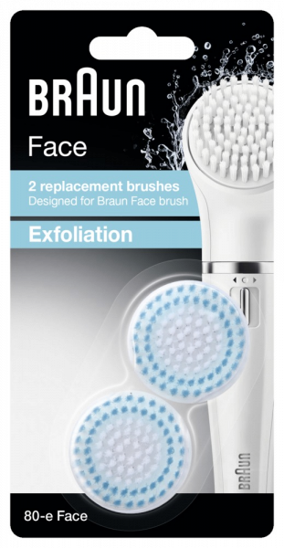 Braun Face náhradní kartáček obličejový 80E Exfoliace, 2 ks