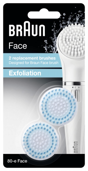 Braun Face náhradní kartáček obličejový 80E Exfoliace, 2 ks