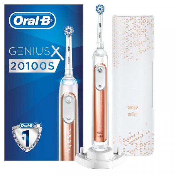 Oral-B Genius X 20100S Rose Gold Sensitive elektrický kartáček