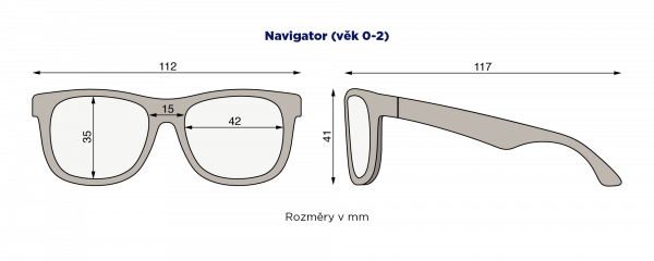 BABIATORS The Islander polarizační sluneční brýle, šedé, 0-2 let