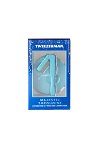 Tweezerman Limited collection Lash and Mirror Set - Majestic Turquoise hřebínek a zrcátko
