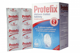 Protefix aktivní čistící tablety na zubní protézu, 66 tablet
