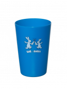 Barevný plastový kelímek s Bob a Bobkem, modrý