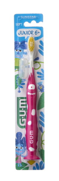GUM Junior Jungle Buddies, dětský zubní kartáček (6 - 9 let)