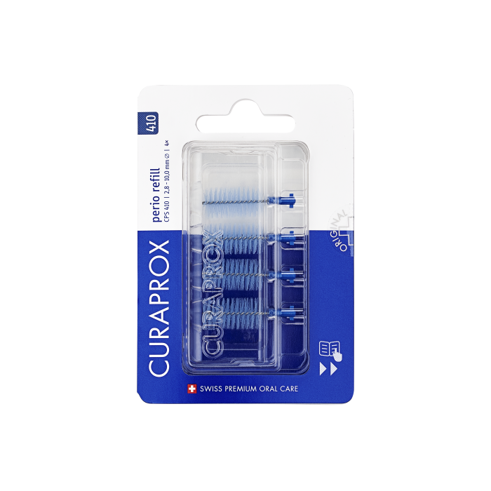 Curaprox CPS 410 perio mezizubní kartáčky, tmavě modré, 4 ks