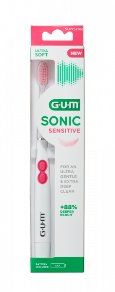 GUM Sensitive Sonic bateriový sonický kartáček