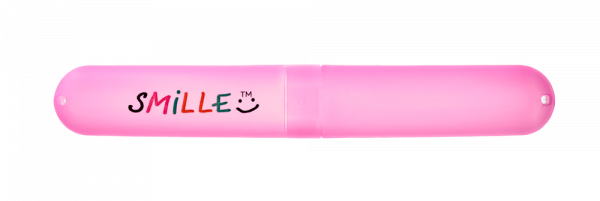 Smille růžové cestovní pouzdro na kartáček