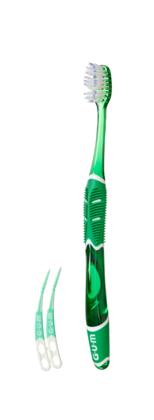 Zubní kartáček GUM PRO UltraSoft a masážní mezizubní kartáček GUM