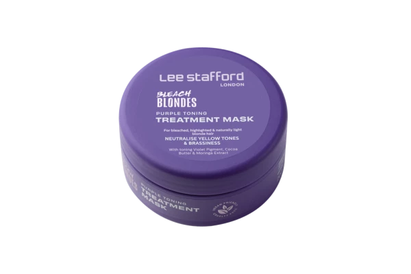 Lee Stafford Bleach Blondes Purple pečující maska s fialovým pigmentem, 200 ml