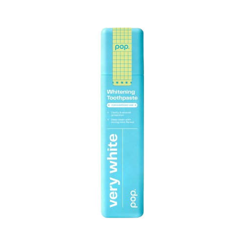 Pop Very White, bělicí zubní pasta pro každodenní použití s mátovou příchutí, 75 g