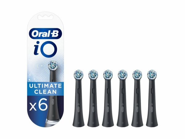 Oral-B iO Ultimate Clean Black náhradní hlavice, 6 ks