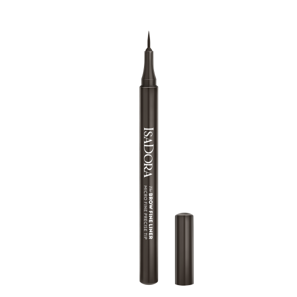 ISADORA The Brow Fine Liner 02 Dark Brown, fix na obočí s ultrajemným hrotem