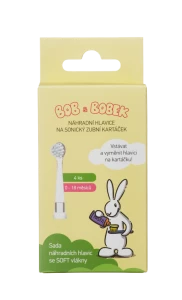 Bob a Bobek baby náhradní hlavice, 0-18 měsíců, 4 ks