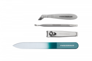 Tweezerman Nail Care Set Emerald Shimmer, limitovaná sada na manikúru