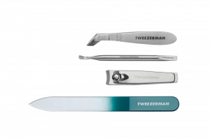 Tweezerman Nail Care Set Emerald Shimmer, limitovaná sada na manikúru