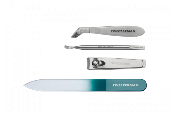 Tweezerman Nail Care Set Emerald Shimmer, limitovaná sada na manikúru