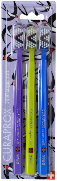 Curaprox CS 3960 zubní kartáčky, Super soft, 2+1 zdarma