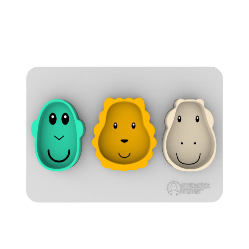 Matchstick Monkey Sada misek s podložkou