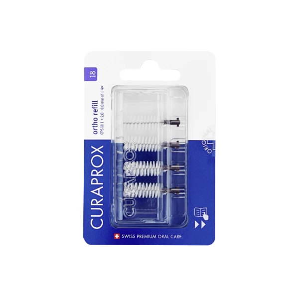 Curaprox CPS 18 regular mezizubní kartáčky, fialové, 4 ks