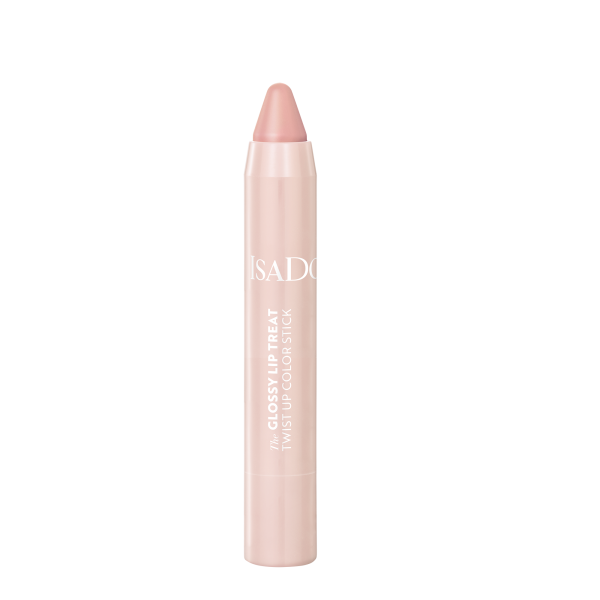 ISADORA The Glossy Lip Treat Twist Up Color Stick 00 Clear Nude,  lesklá rtěnka