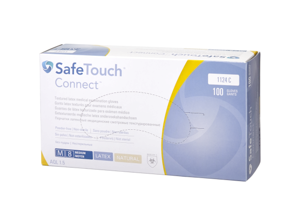 Medicom SafeTouch Connect, nepudrované latexové rukavice, XS, 100 ks
