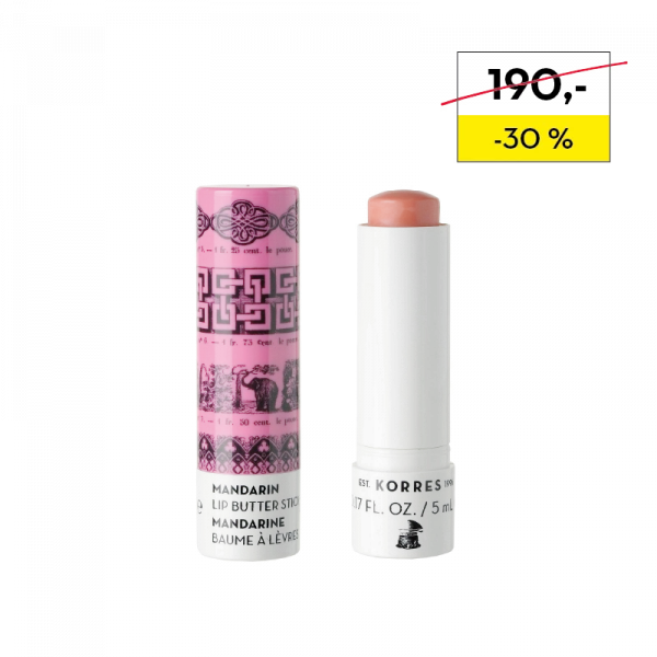 KORRES Lip Butter Stick Mandarin SPF 15 Pink - balzám na rty v tyčince, 5 ml
