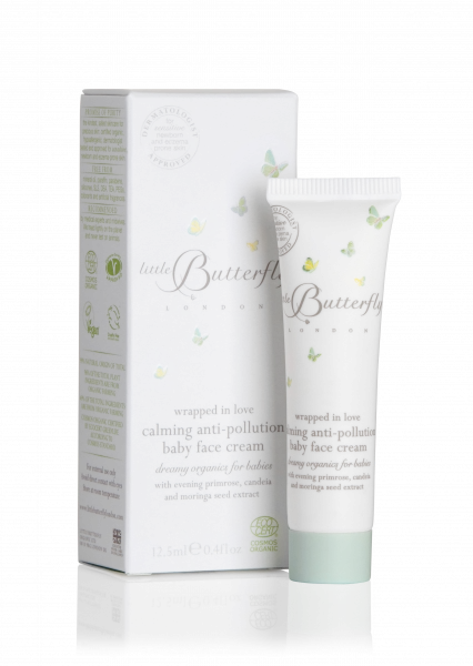 Little Butterfly Baby Wrapped in Love MINI zklidňující pleťový krém, 12,5 ml