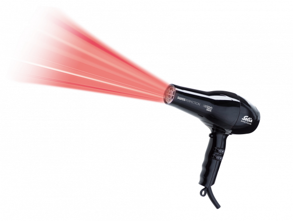 Solis fén Swiss Perfection Výkonný profesionální fén černý + kartáč na vlasy zdarma