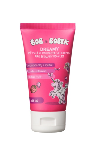Bob a Bobek DREAMY zubní pasta s fluoridy pro školáky 6+, 50 ml