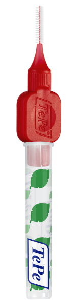 TePe Original mezizubní kartáčky z bioplastu 0,5 mm, červené, 6 ks, krabička