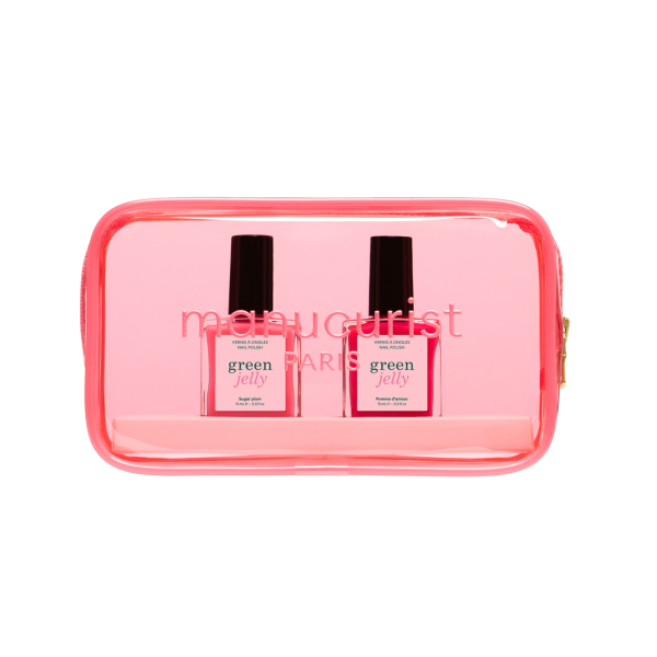 Manucurist Jelly Pouch, sada laků na nehty v praktické taštičce, 2x15 ml