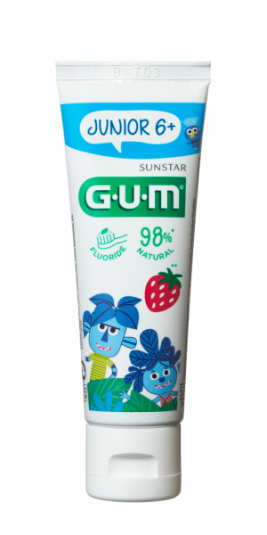 GUM Junior zubní gel pro školáky Jungle Buddies (6-12 let), 50 ml
