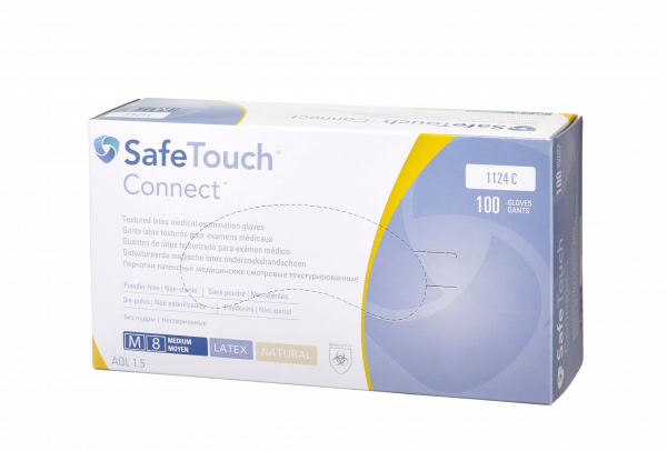 Medicom SafeTouch Connect, nepudrované latexové rukavice, S, 100 ks